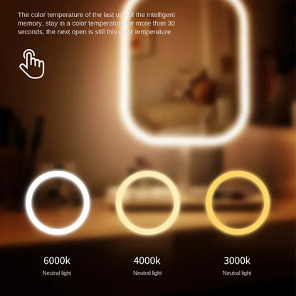 LED Vanity Makeup Mirror with 3 Light Modes & Touch Control