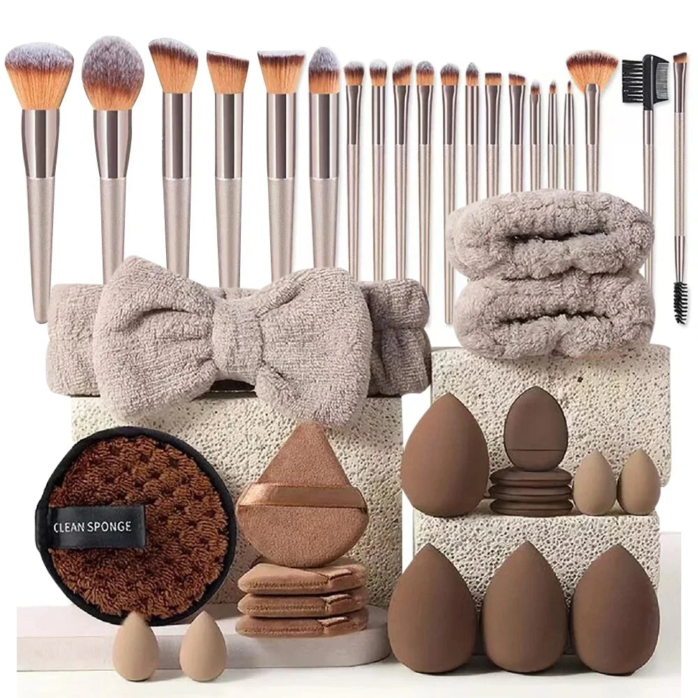 33-Piece Beauty Sponge & Makeup Applicator Set