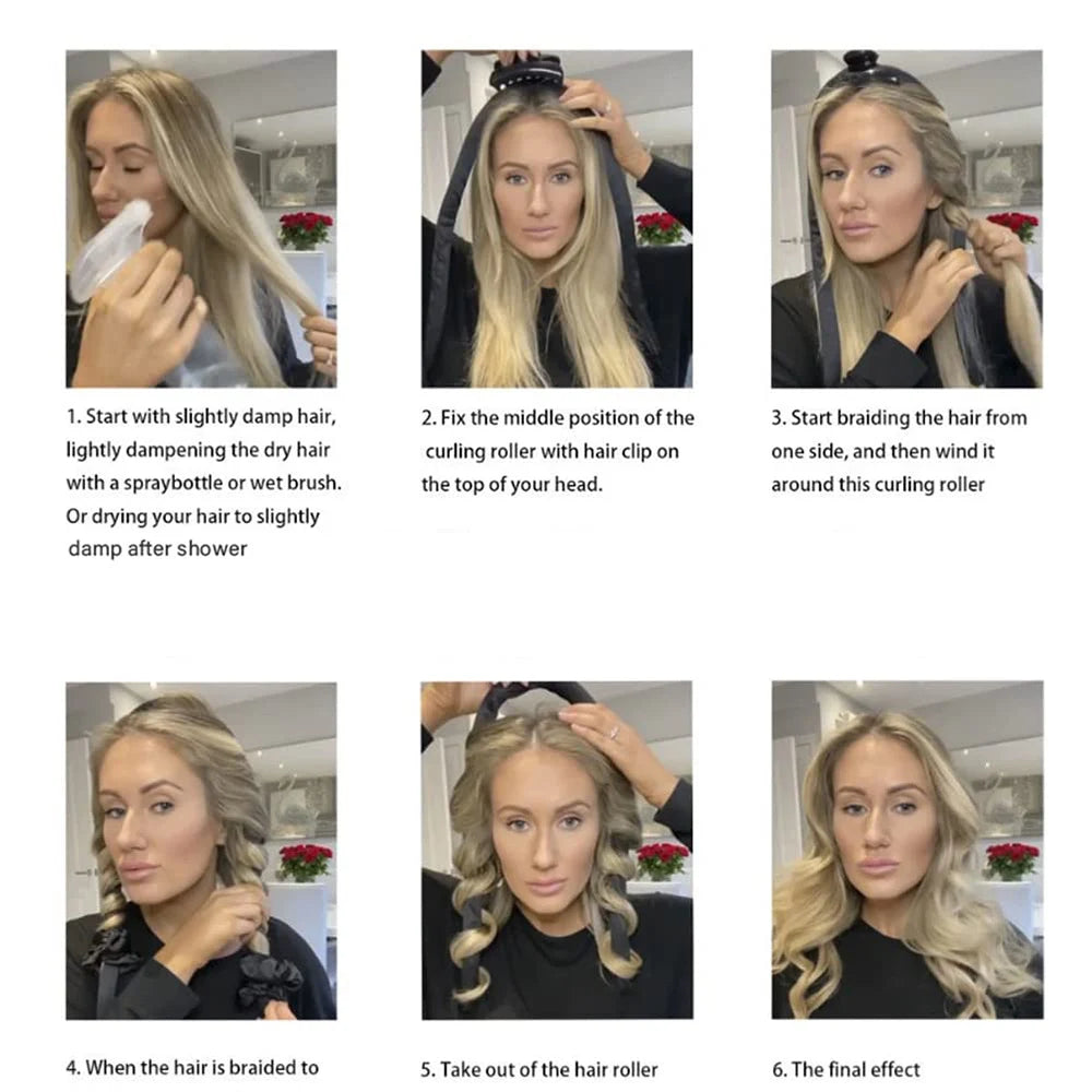 Heatless Curling Headband — No-Heat Silk Curls