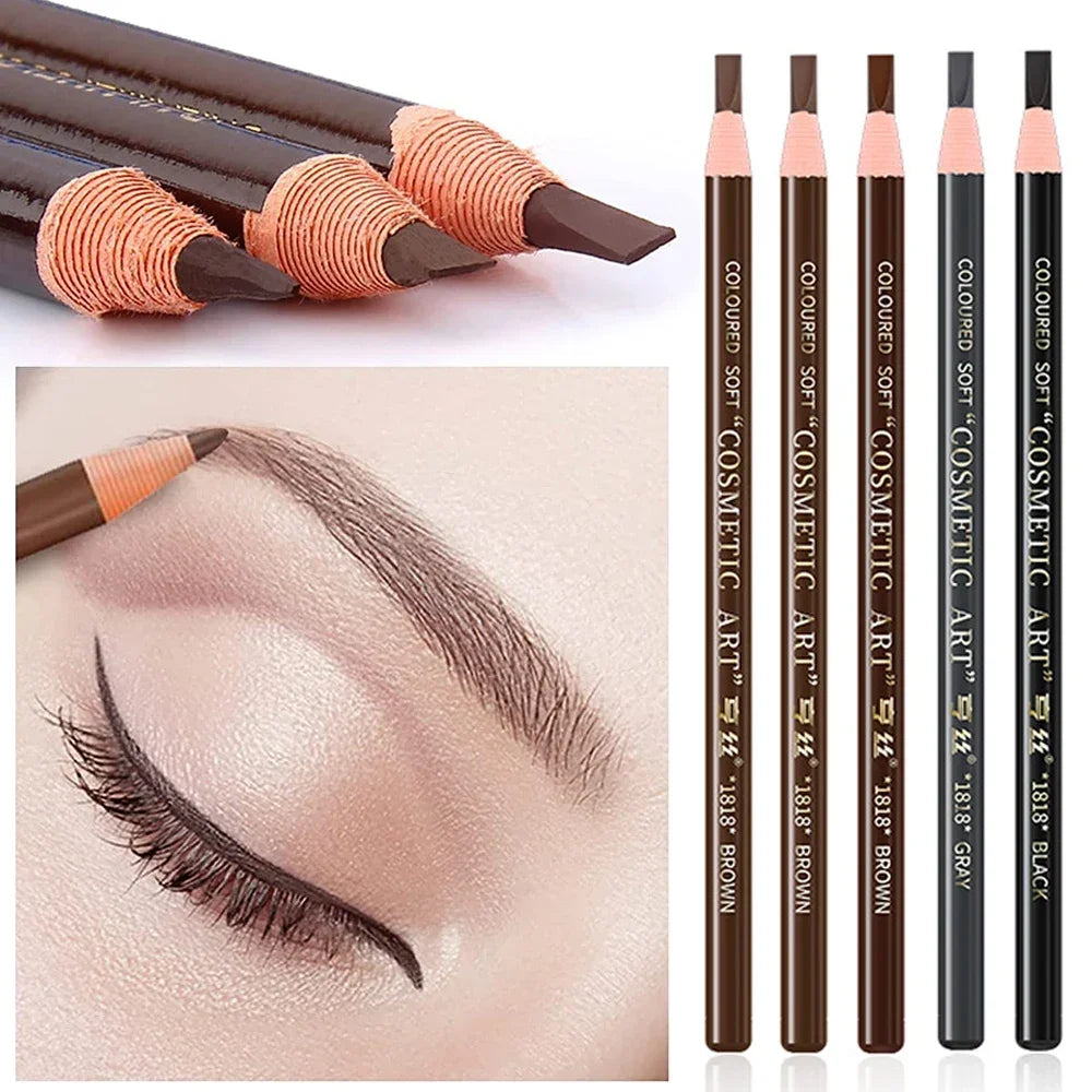 Microblading Brow Pencil 5pc — Waterproof Hair-Stroke Tint
