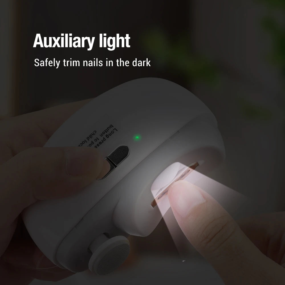 Electric Nail Clipper & Grinder — 2-in-1 for Adults & Babies