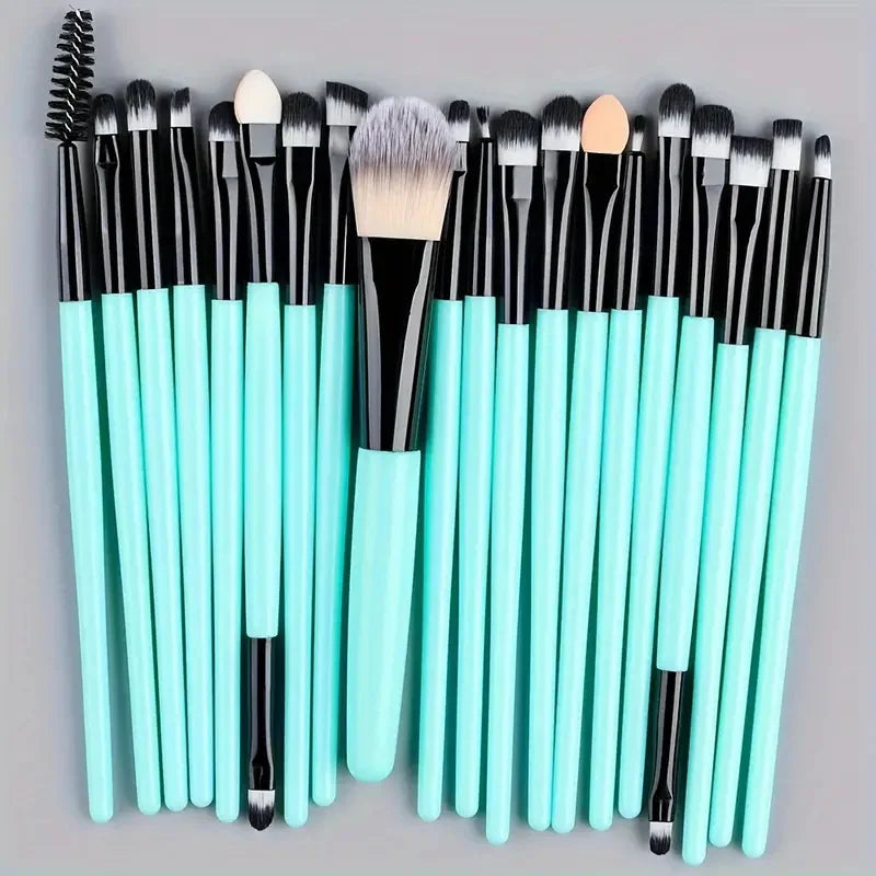 20-Piece Makeup Brush Set — Face, Eye & Blending Brushes