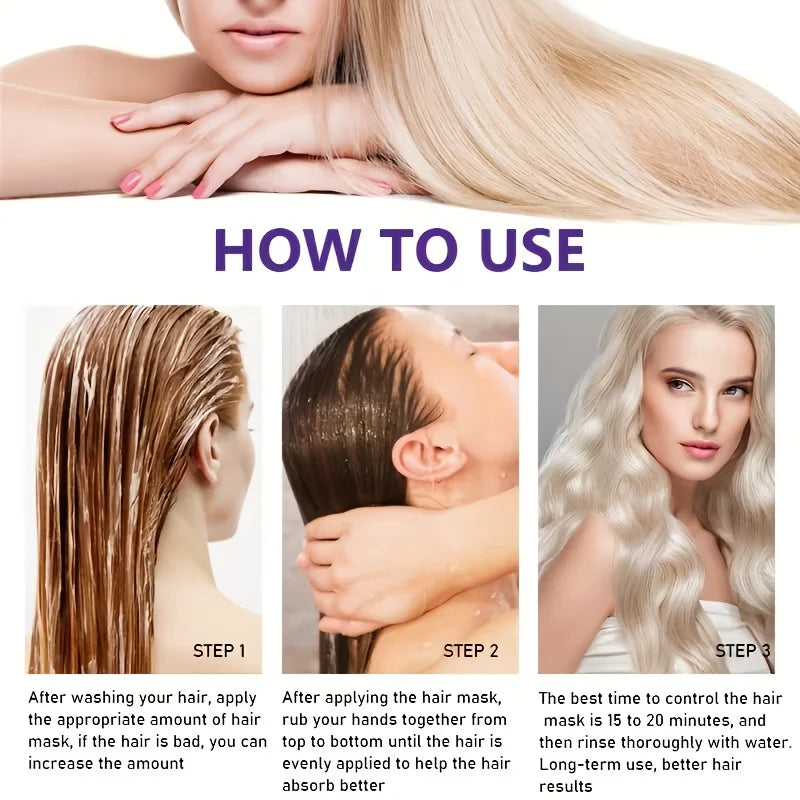 Keratin Repair Hair Mask 100ml / 200ml — Frizz & Split Ends
