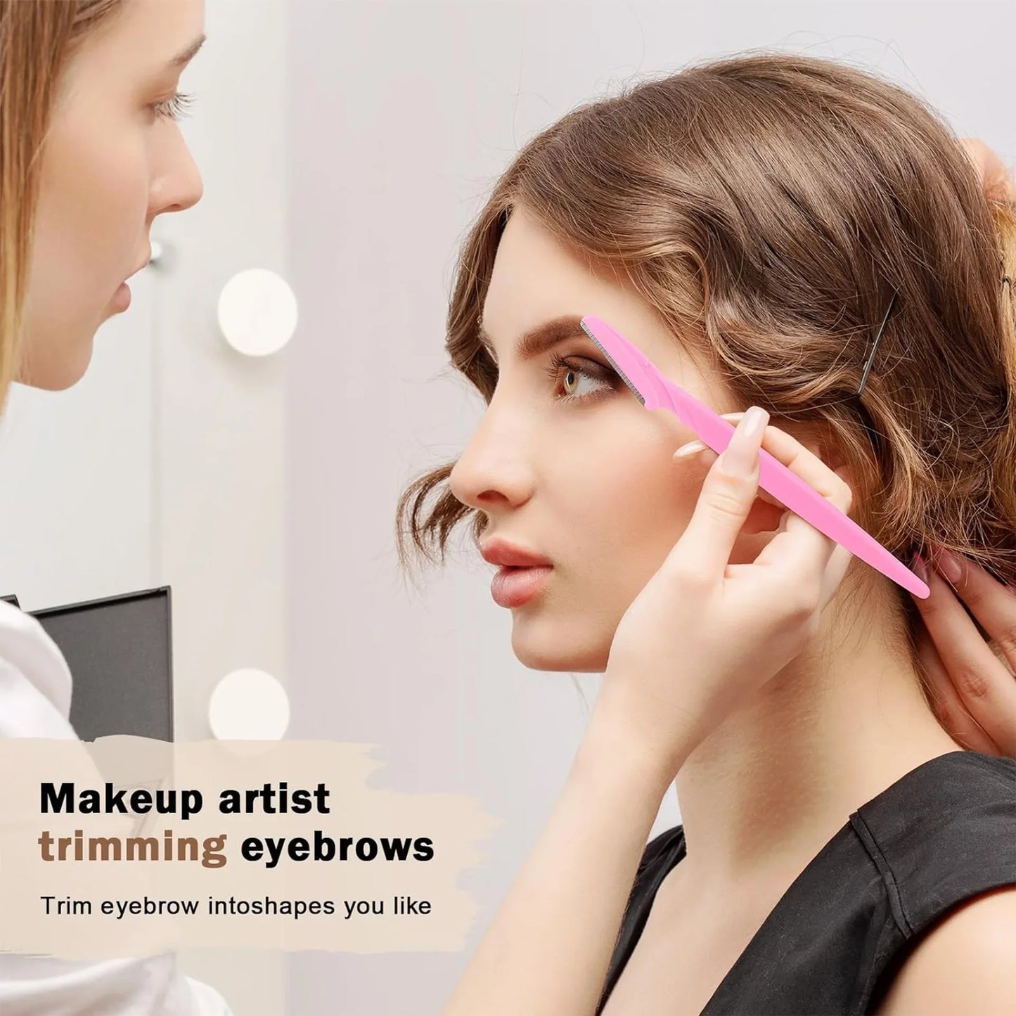 Facial Razor & Eyebrow Trimmer Set — Dermaplaning Blades