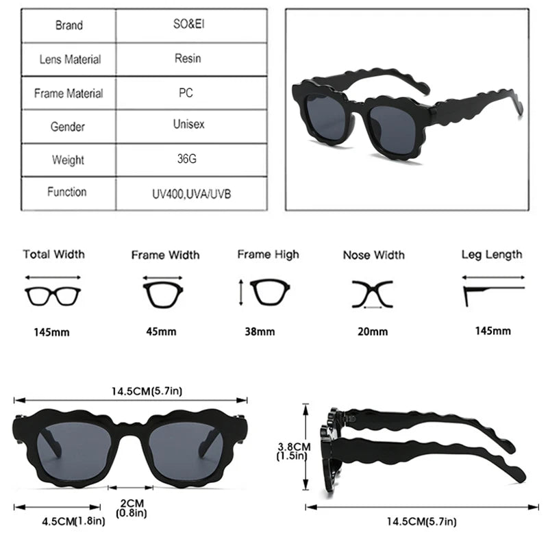 Jelly Tint Square Sunglasses — Clear Gradient UV400