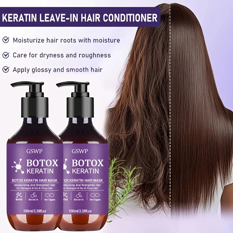 Keratin Repair Hair Mask 100ml / 200ml — Frizz & Split Ends
