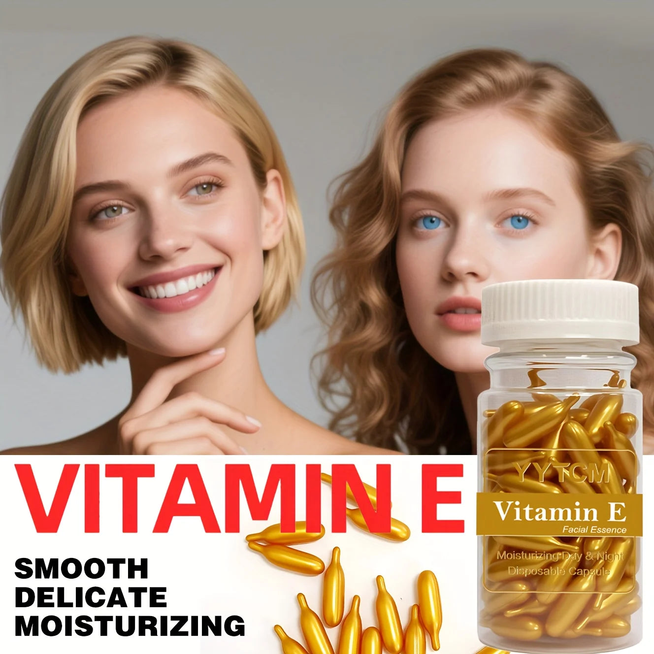 Vitamin E Serum Capsules — 90 Single-Use Doses