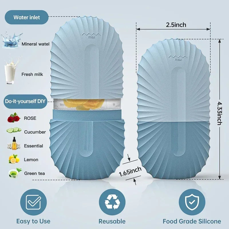 Silicone Ice Roller & Mold — Puffiness & Pores