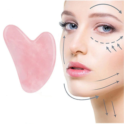 Gua Sha Facial Board — Rose & Jade Tone