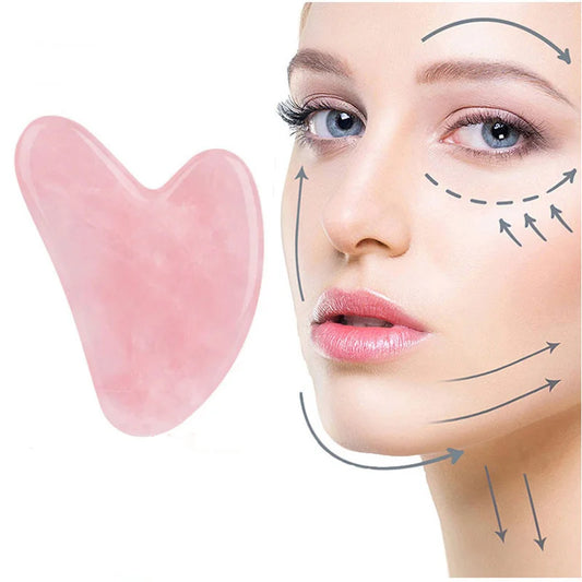 Gua Sha Facial Board — Rose & Jade Tone