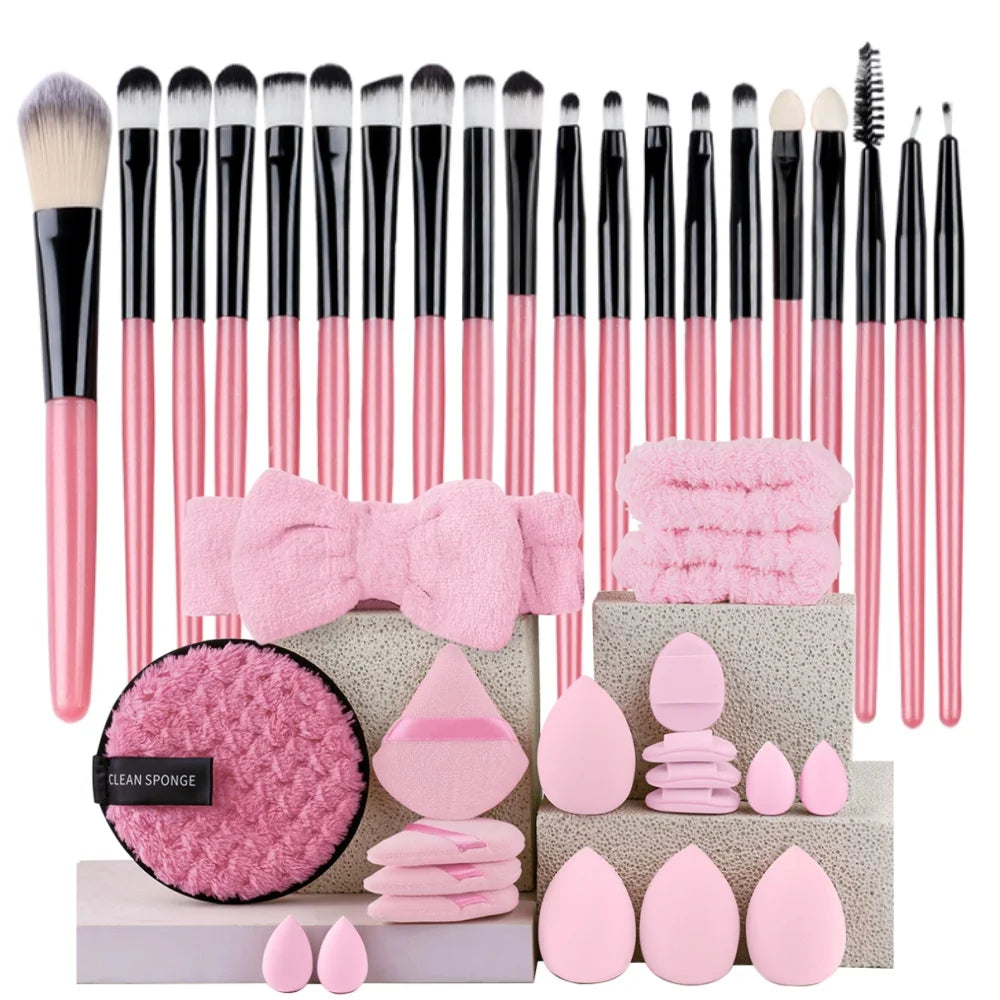 20-Piece Makeup Brush Set — Face, Eye & Blending Brushes