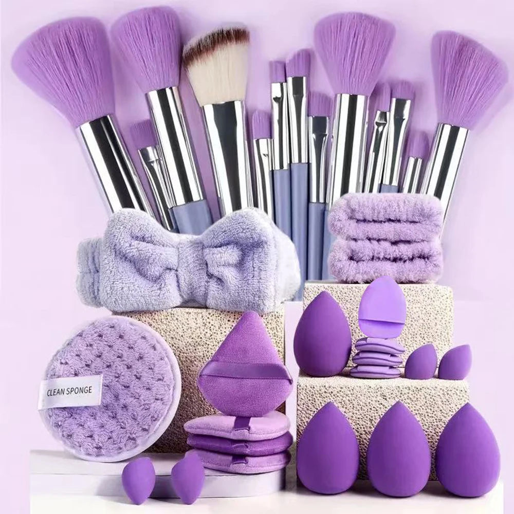 33-Piece Beauty Sponge & Makeup Applicator Set