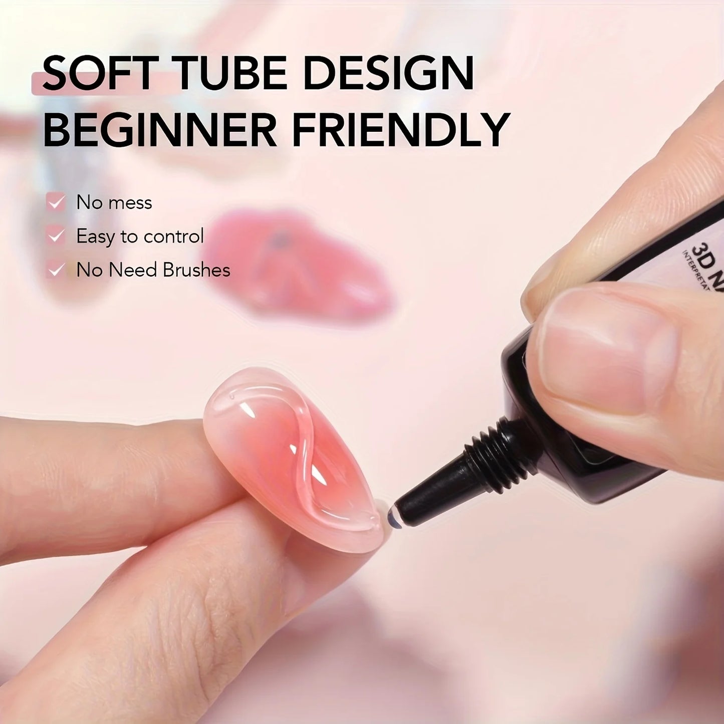 3D Nail Art Modeling Gel — Sculpting & Painting Gel