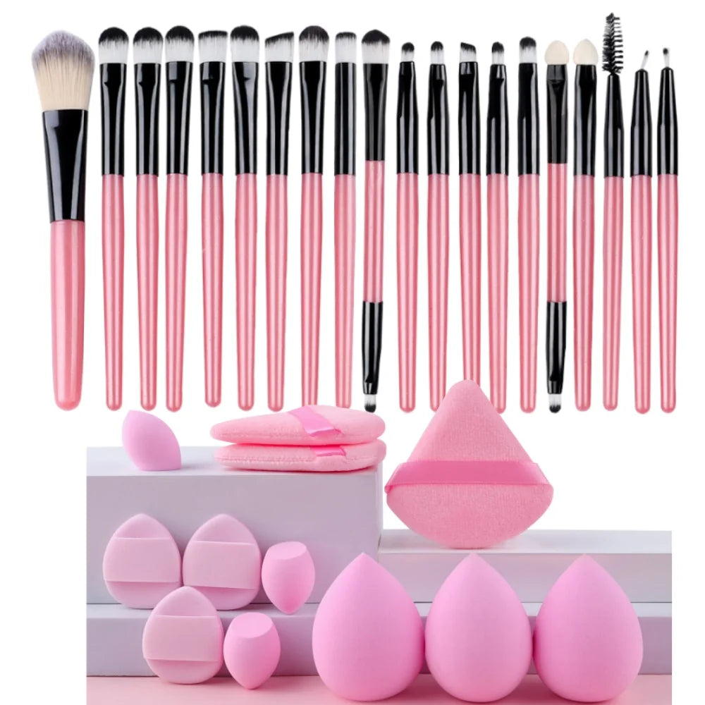 20-Piece Makeup Brush Set — Face, Eye & Blending Brushes