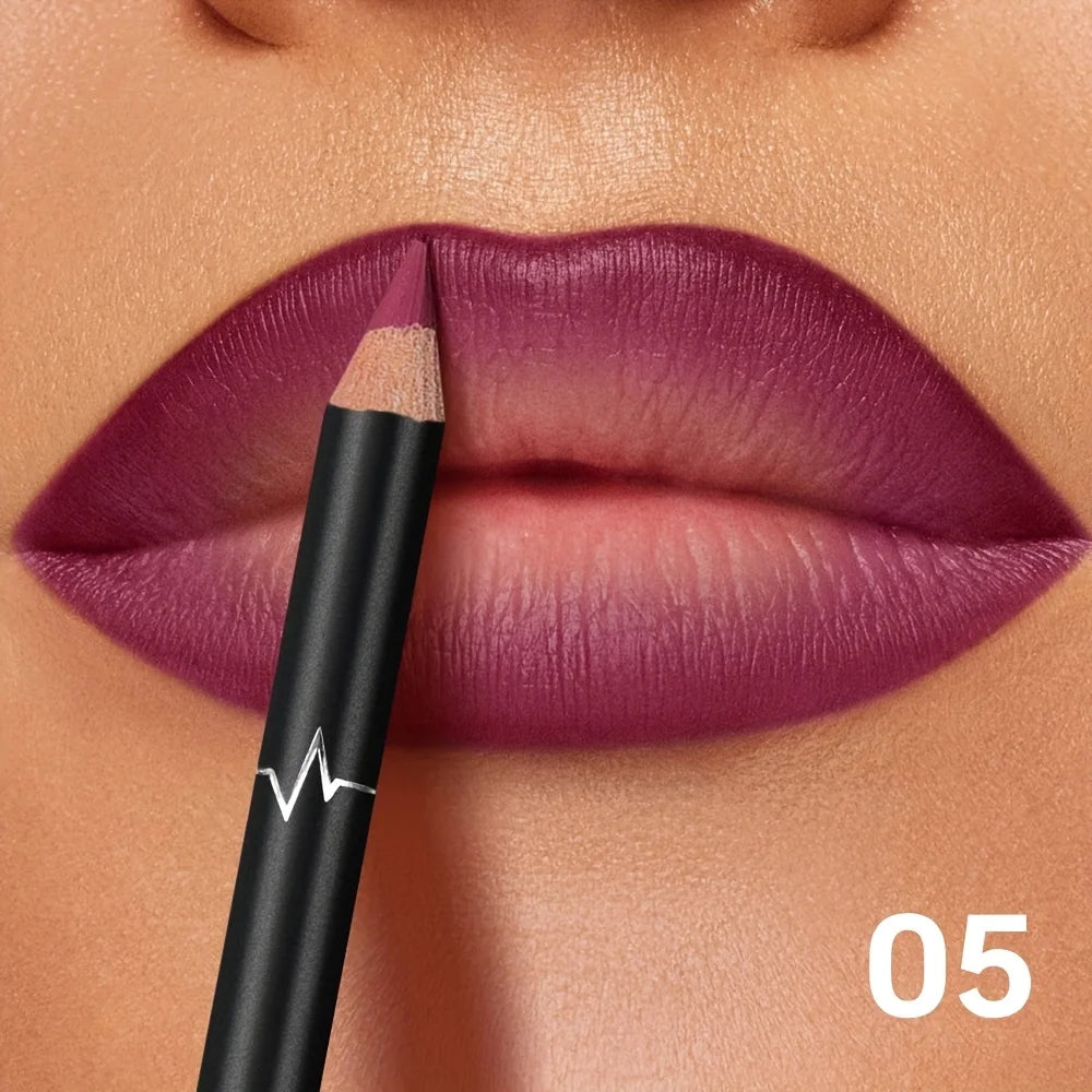 Waterproof Matte Lip Liner Set — 6 Long-Wear Shades