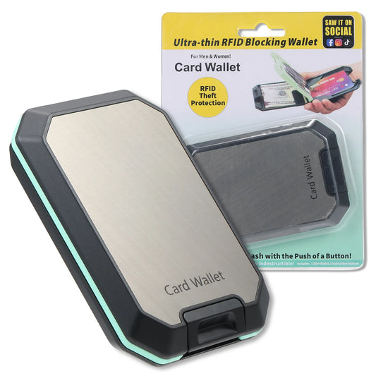 Slim RFID Wallet with Removable Money Clip — Card Holder