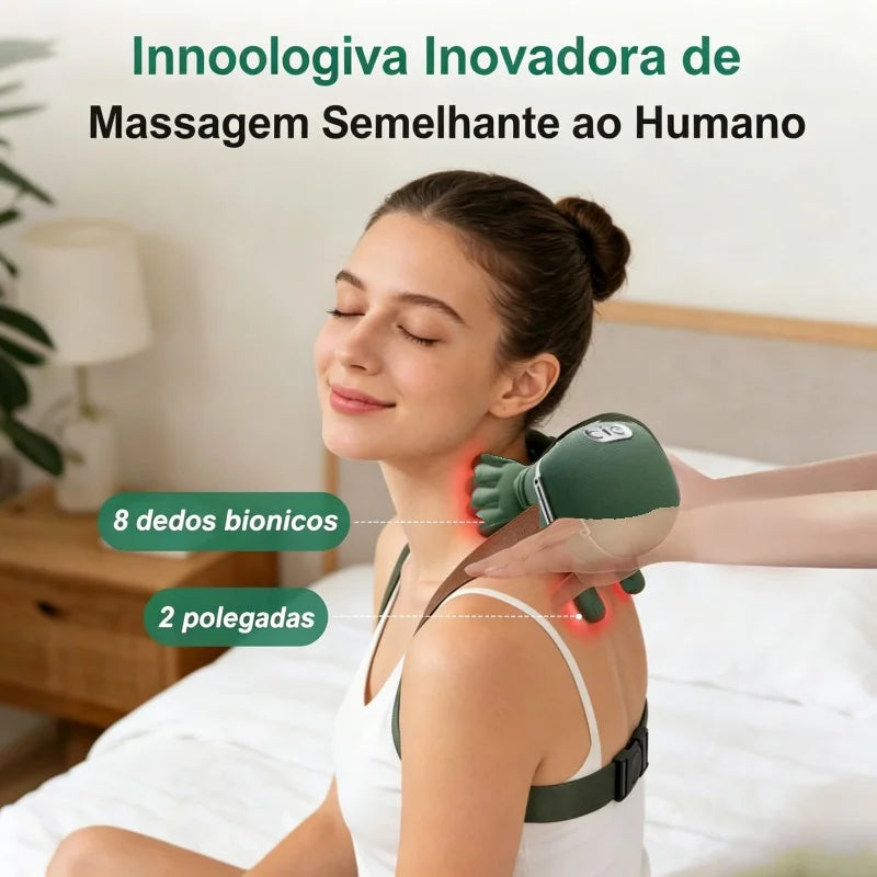4D Heated Neck & Shoulder Massager — Kneading Shiatsu