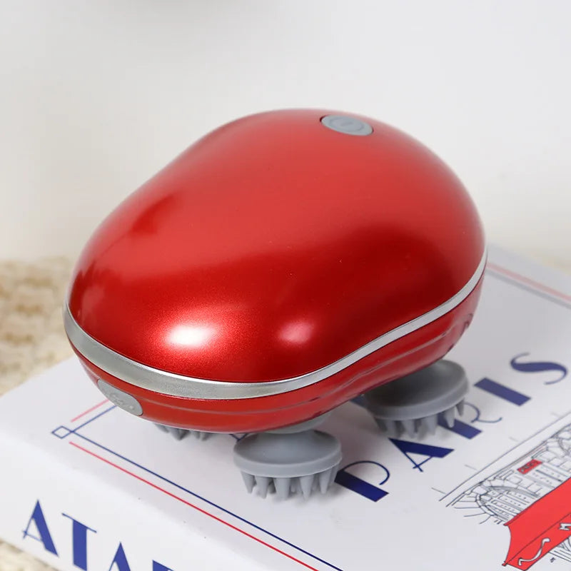 Electric Scalp Massager with Red Light — Adjustable Speed