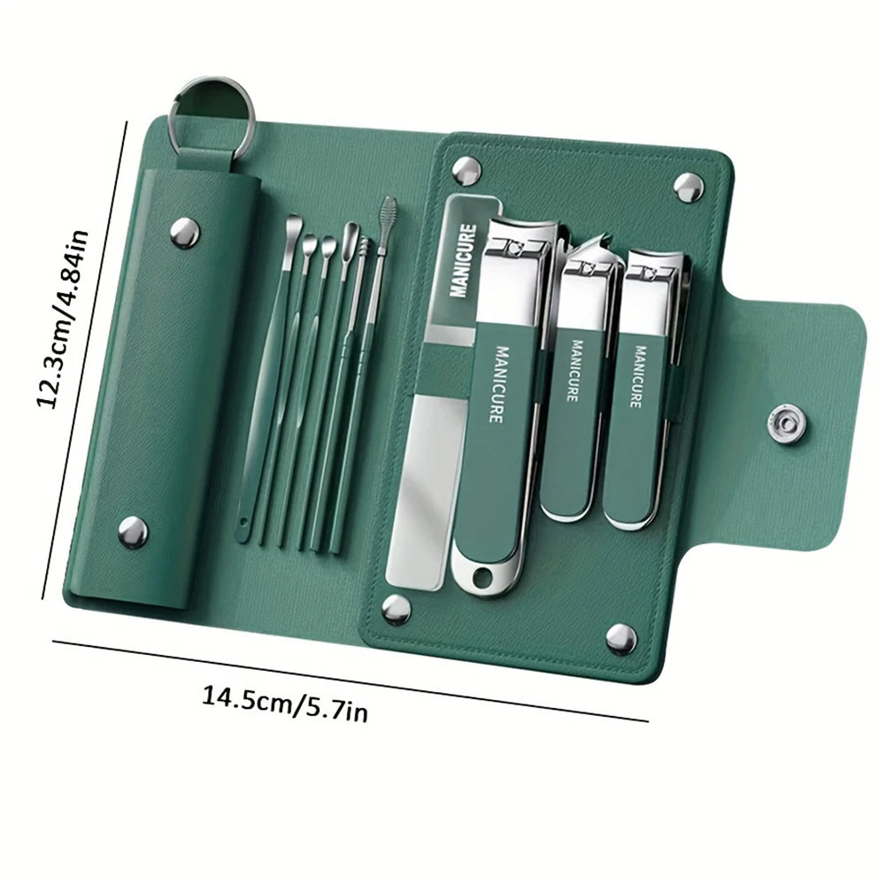6-Piece Travel Manicure Set with Nail Scissors & Clippers