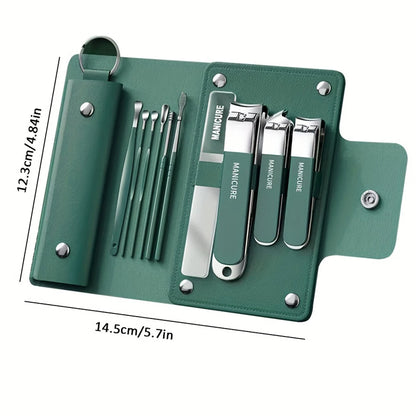 6-Piece Travel Manicure Set with Nail Scissors & Clippers