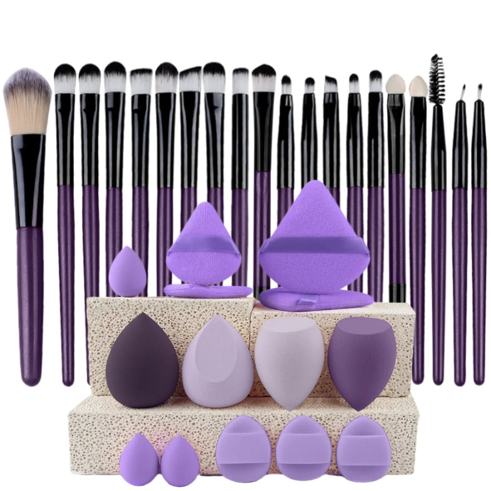20-Piece Makeup Brush Set — Face, Eye & Blending Brushes