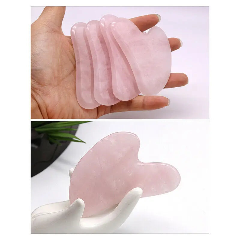 Gua Sha Facial Board — Rose & Jade Tone