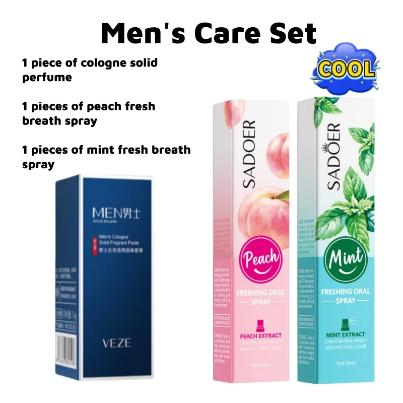Men's Solid Perfume Stick — Light Fresh Travel Cologne