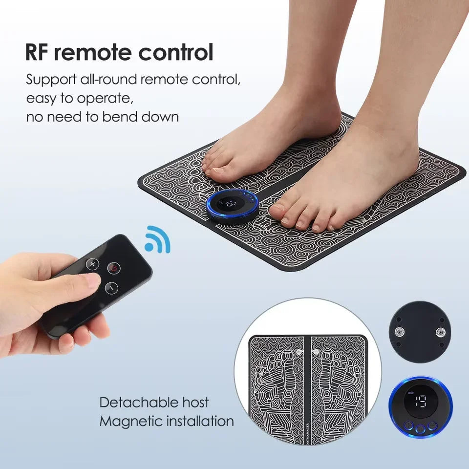 Electric Foot Massager Pad — Deep Muscle Relief Mat