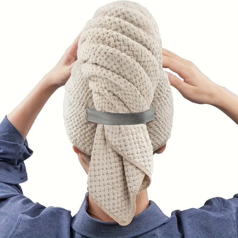 Microfiber Hair Towel Wrap — Quick-Dry Turban