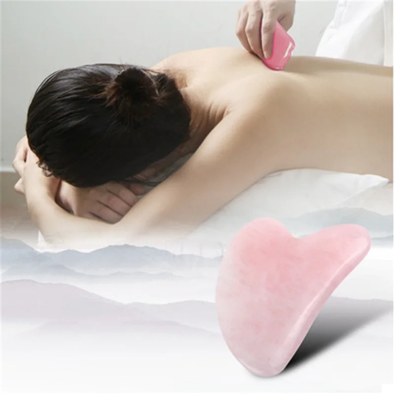 Gua Sha Facial Board — Rose & Jade Tone