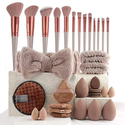 33-Piece Beauty Sponge & Makeup Applicator Set