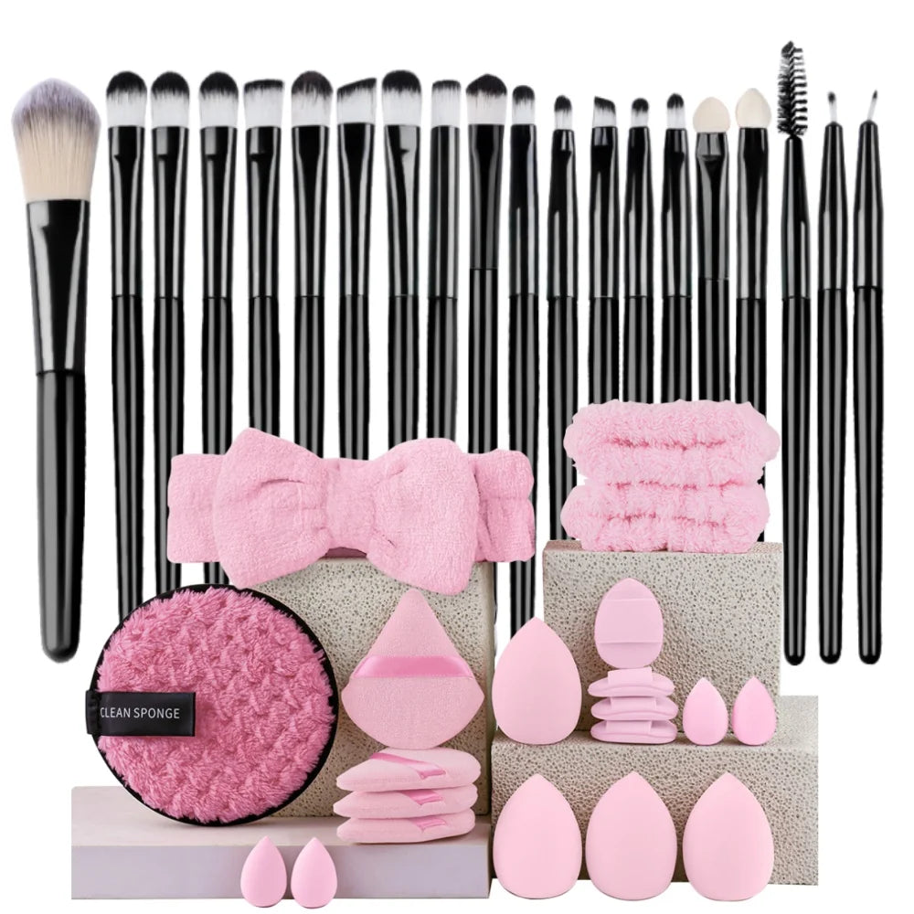 20-Piece Makeup Brush Set — Face, Eye & Blending Brushes